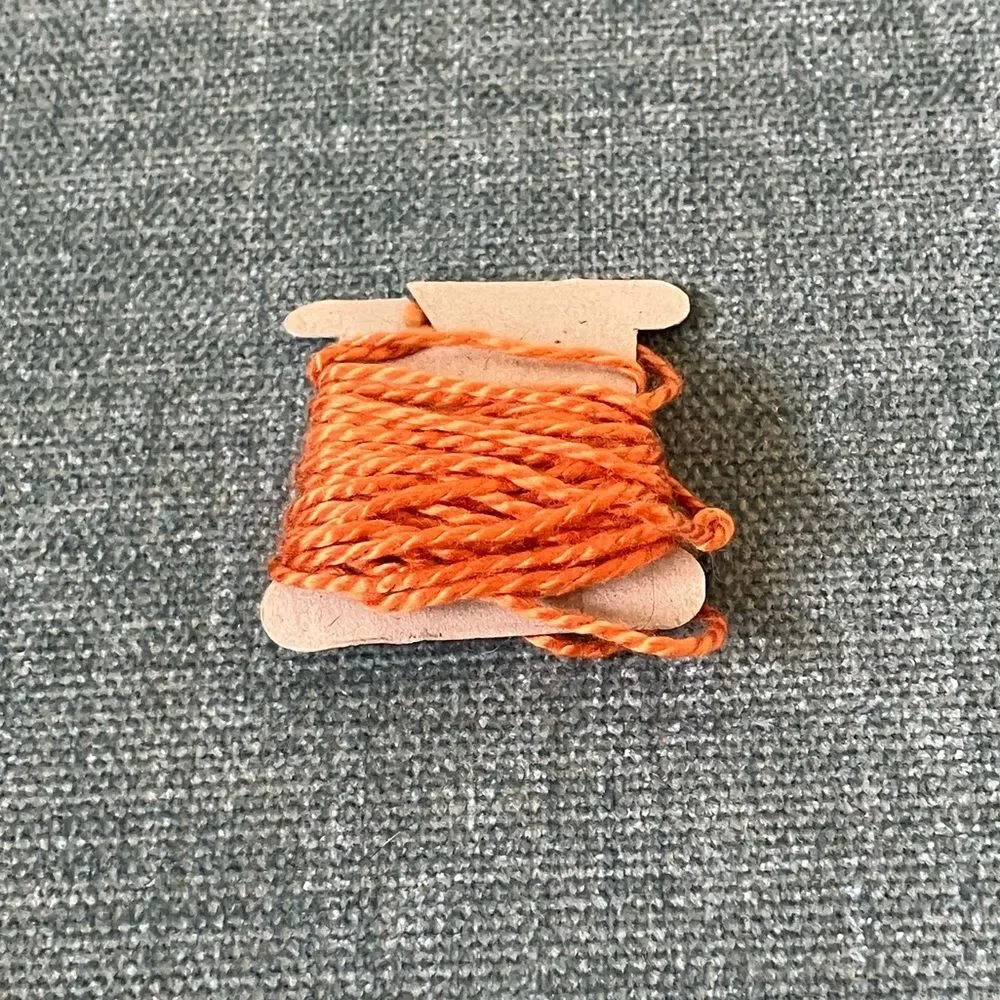 Orange Needlepoint Thread Yarn